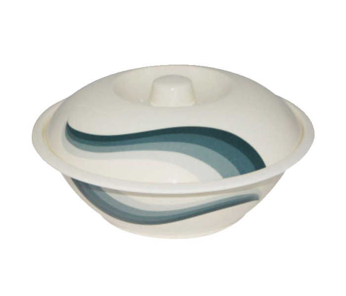 Royalford RF8071 9-inch Melamine Ware Super Rays Bowl with Lid - Blue - Zoom Image