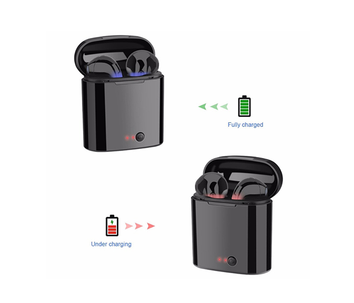  Twin Bluetooth Headset With Power Bank, Black - Zoom Image 2