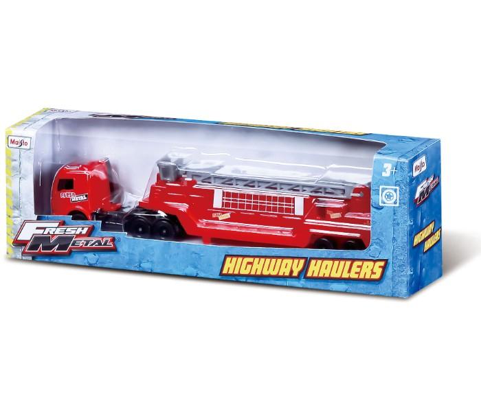 Maisto Tech 11021 FM Highway Hauler (Boxed) Red - Zoom Image