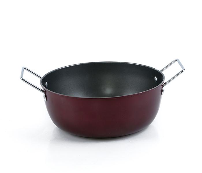 Epsilon EN3553 26 cm Kadai Sauce Pan - Maroon - Zoom Image