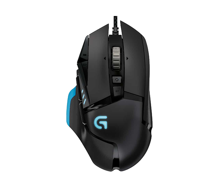 Logitech 910-004618 G502 Right-Hand Proteus Spectrum Gaming Mouse - Black - Zoom Image 1