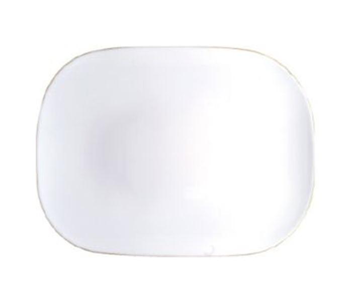 Royalford RF7878 14-inch Imperial Gold Serving Plate - White - Zoom Image 1