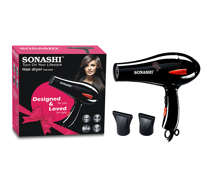 Sonashi SHD-3009 2000W Hair Dryer, Black - Zoom Image 4