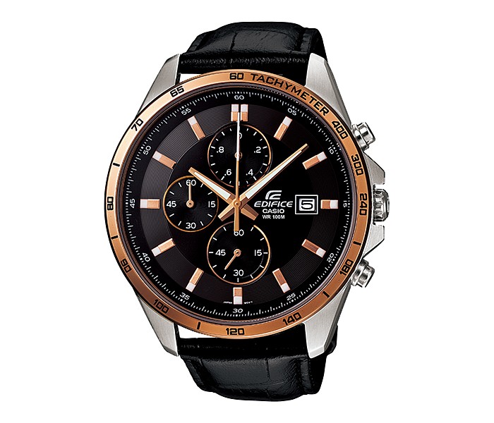 Casio Edifice EFR-512L-1ADR Mens Analog Watch Black - Zoom Image