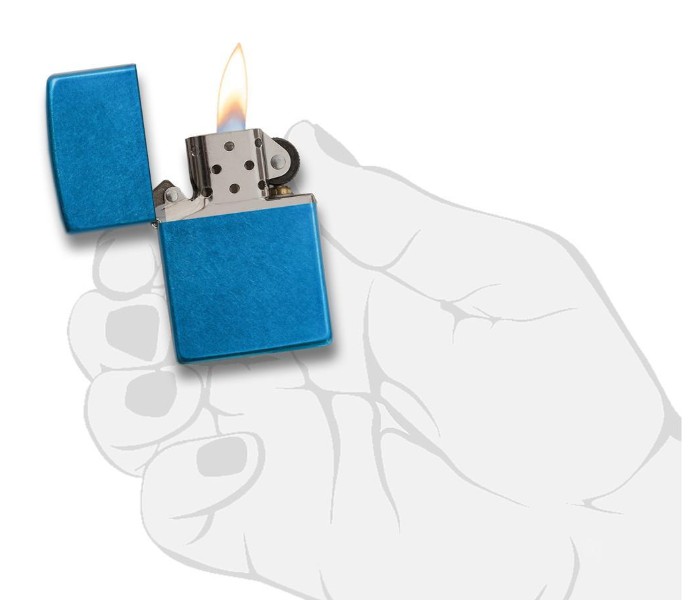 Zippo 24534 Regular Cerulean Lighter Blue - Zoom Image 2