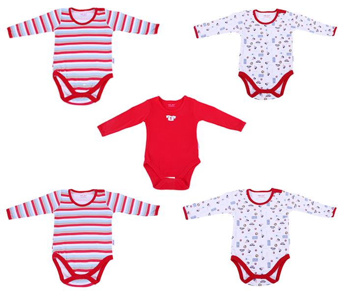 Baby Plus BP2505B Long Sleeve Body Suit - 5 Pieces - Zoom Image 1