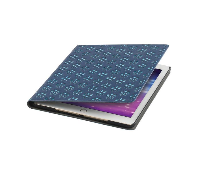 Promate Flora-Air2 Floral Designed Ultra-Thin Flip Case for iPad Air 2 - Blue - Zoom Image 1