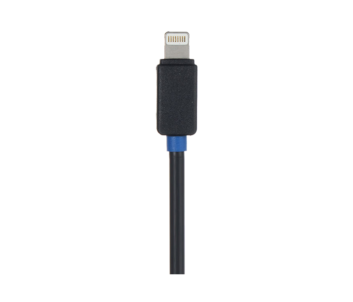 Vidvie PLE-202 2.1A 2 Pin Adapter with Micro Cable for Apple iPhone - Black - Zoom Image 2