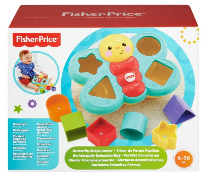 Fisher Price CDC22 Butterfly Shape Sorter Assorted - Zoom Image 2