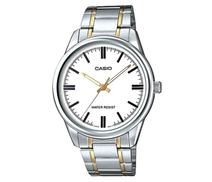 Casio MTP-V005SG-7AVDF Mens Analog Watch White and Silver - Zoom Image 3