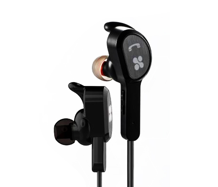 Promate VITALLY-2 Wireless Bluetooth Stereo Magnetic Earbuds - Black - Zoom Image 6