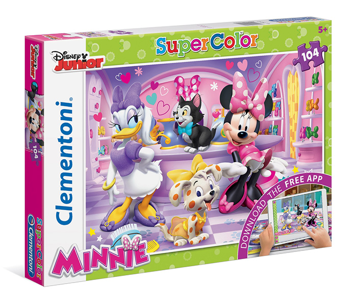 Clementoni 20700 Minnie Super Colour App Children Puzzle - 104 Pieces - Zoom Image 3