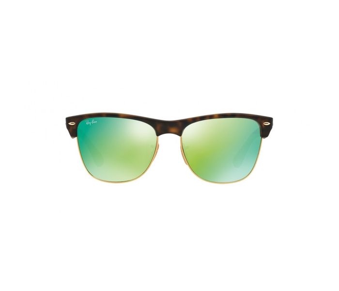 Ray-Ban RB4175 609219 Wayfarer Matte Havana Frame & Mirror Green Mirrored Sunglasses for Unisex - Zoom Image 3