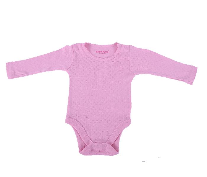 Baby Plus BP8022 0 to 3 Month Girls Full Size Body Suit - Pink - Zoom Image 1