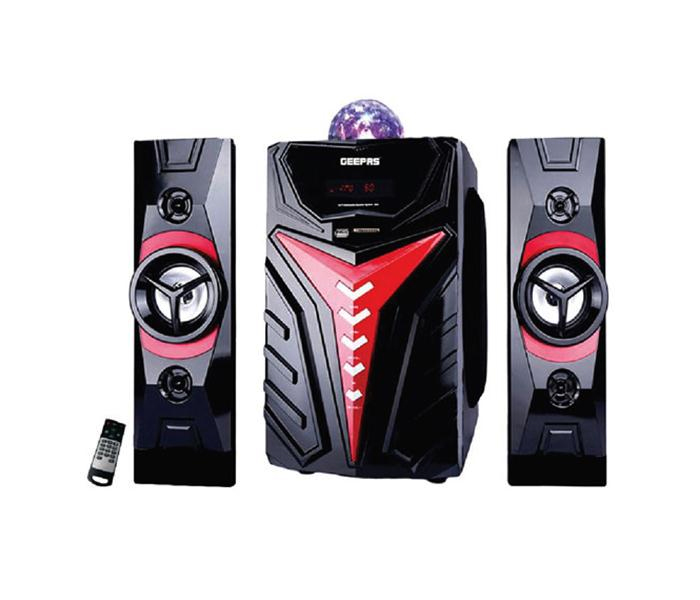 Geepas GMS8807 2.1 Channel Multimedia Speaker System - Red & Black - Zoom Image