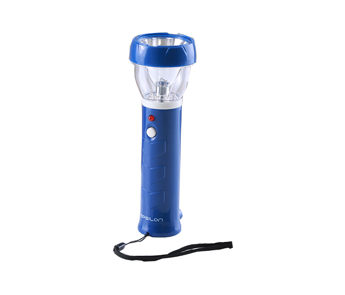 Epsilon ENFL112 Rechargeable LED Plastic Torch with Lamp - Blue - Zoom Image 1