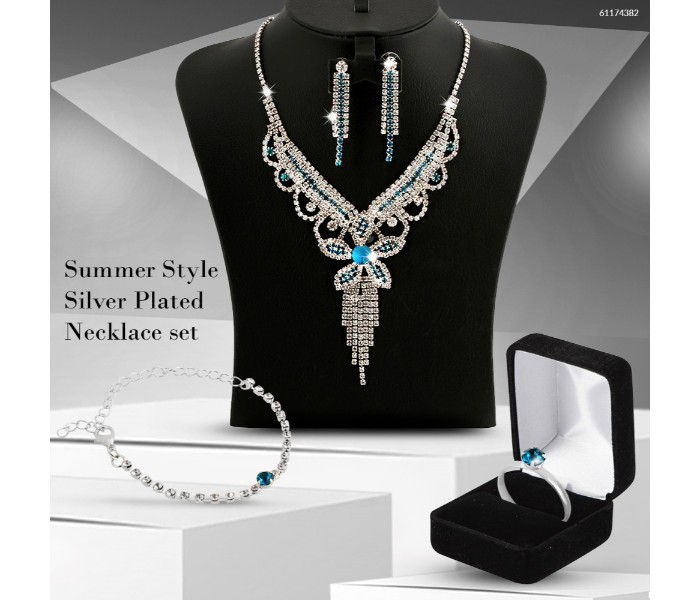 Summer Style Silver Plated Necklace Set 61174382 - Zoom Image 1