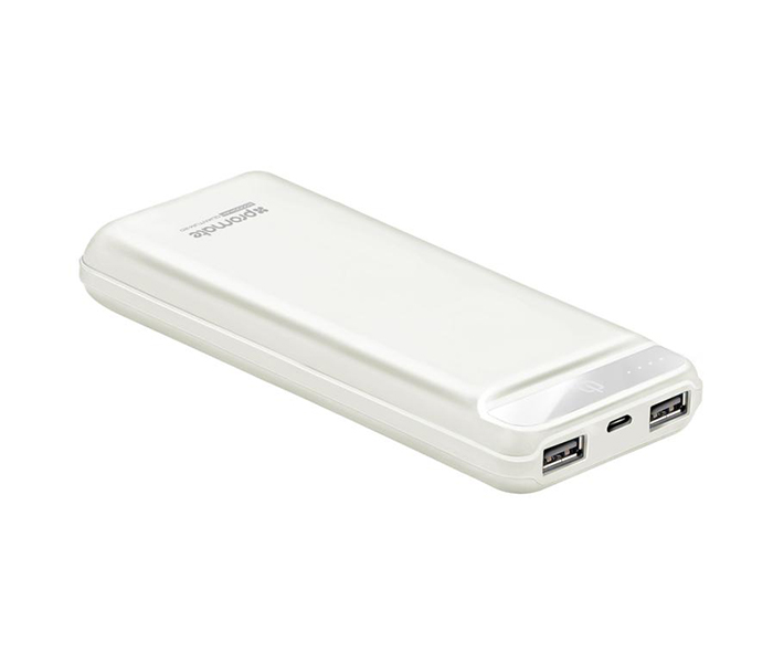 Promate QUANTUM-20 Ultra-Compact 20000mAh High Capacity Power Bank with Dual USB Ports - White - Zoom Image 7