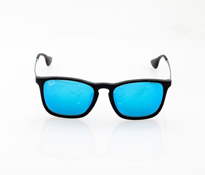 Ray-Ban RB4187601/55-54 Square Blue Frame & Blue Mirrored Sunglasses for Women - Zoom Image 2