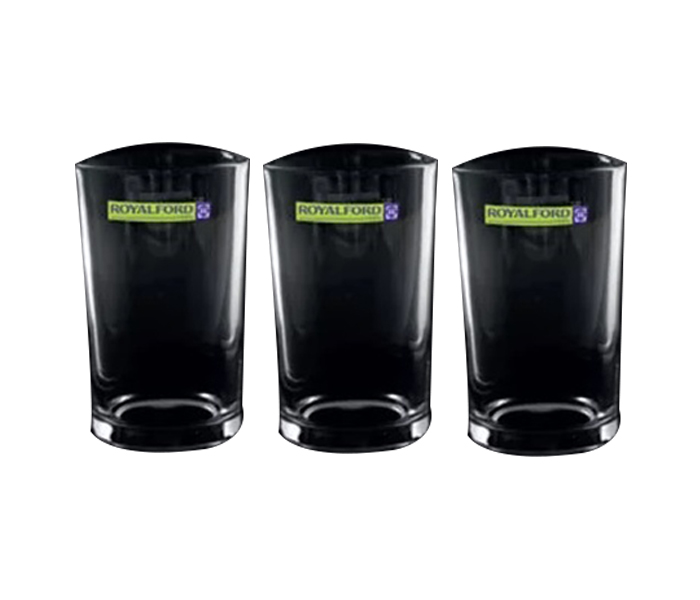 Royalford RF7706 6oz Tea Glass Tumbler Set - 3 Pieces - Zoom Image