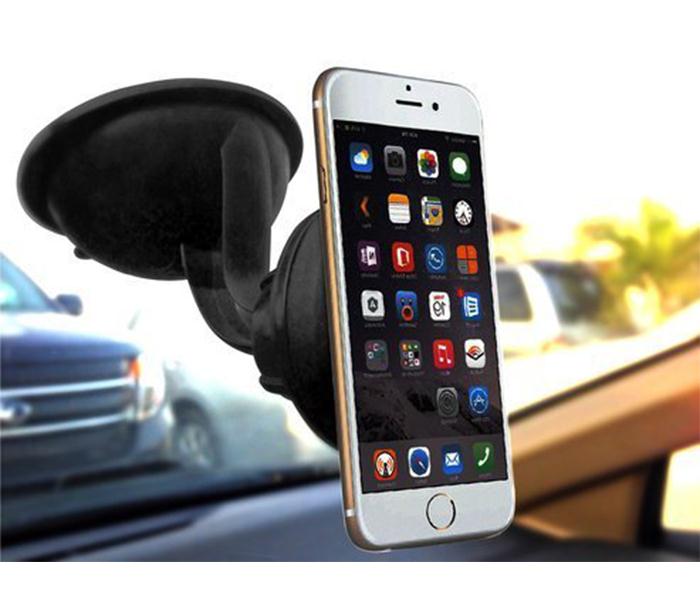 Universal Magnetic Car Mount with Quick-snap Holder for iPhone,Samsung,Tablet Black - Zoom Image 1