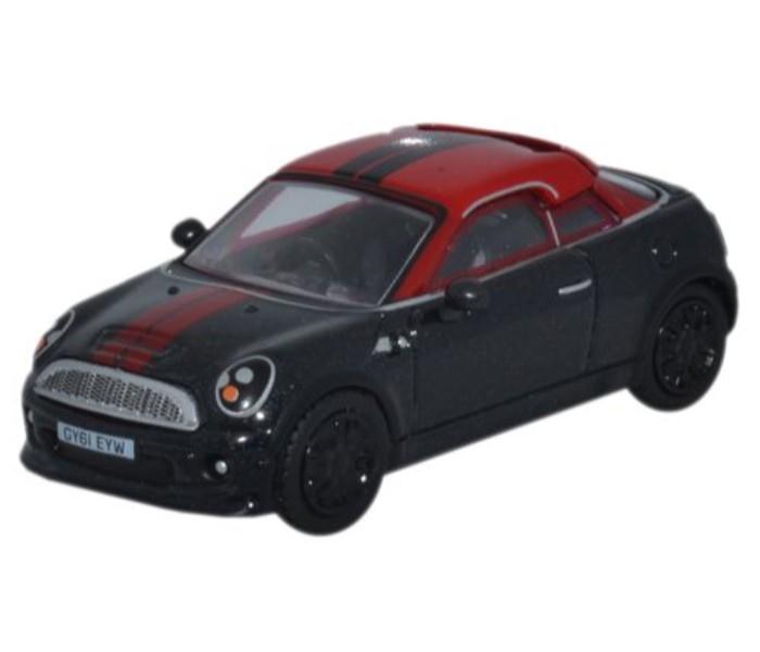 Oxford 76MC002 Mini Coupe Midnight Black, Red - Zoom Image