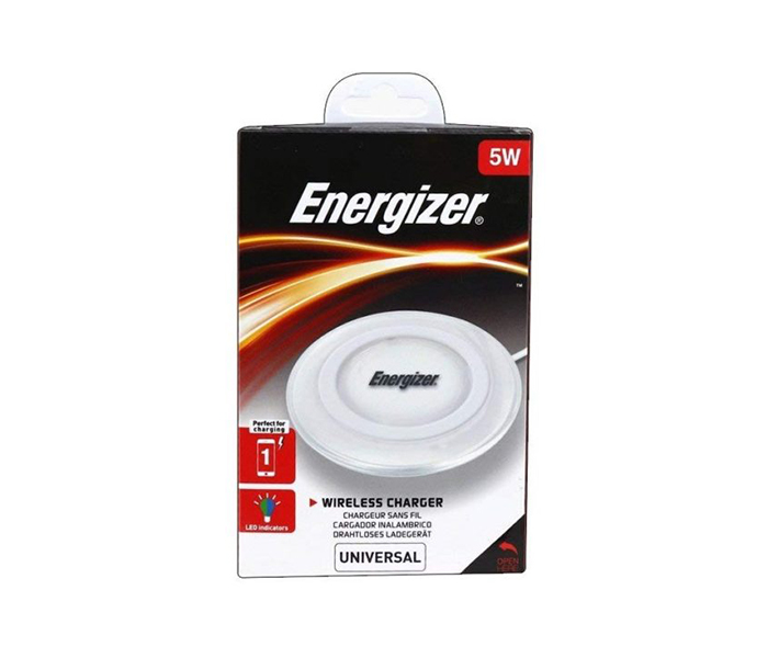 Energizer WLACWH4 5 Watts Wireless Charging Pad with Micro USB Cable - White - Zoom Image 2