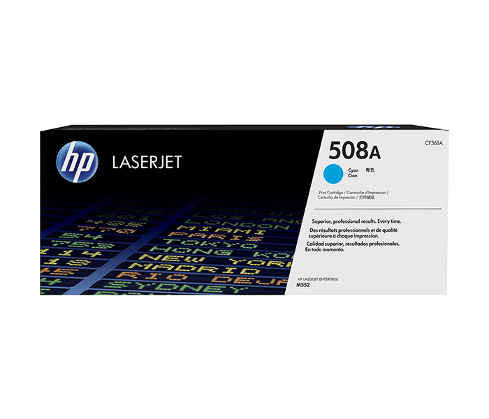 HP 508A Original LaserJet Toner Cartridge - Cyan (CF361A) - Zoom Image