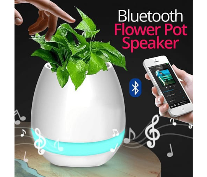 Multi-Color Creative Smart Bluetooth Music Flower Pot Speaker - Zoom Image 1