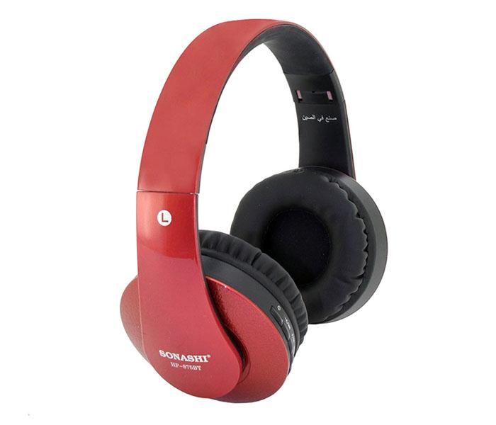 Sonashi HP-875BT Wireless Bluetooth Headphone - Maroon - Zoom Image 4