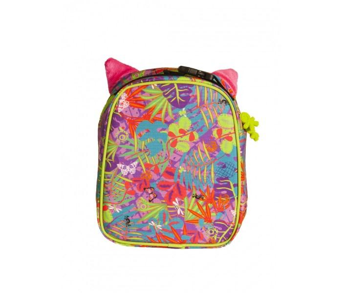 Okiedog 86024 Wildpack Junior Lunch Bag Owl W-Eva Front For Unisex Pink And Green - Zoom Image 1