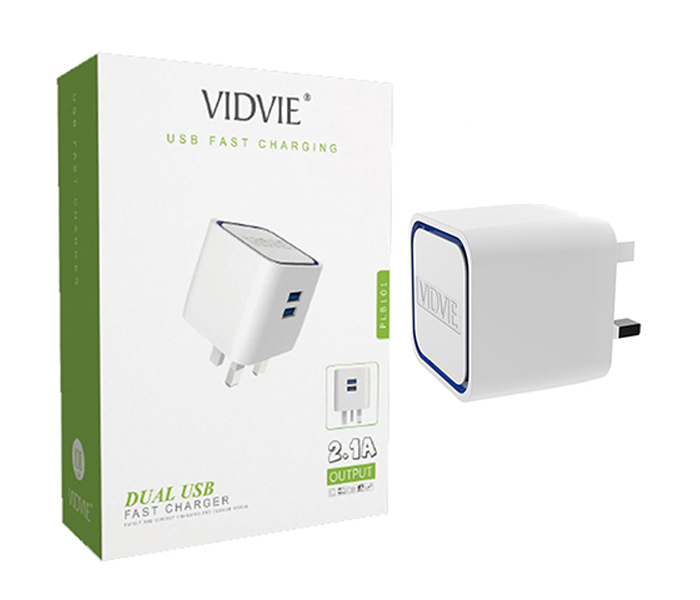 Vidvie PLB-101 2.1A 3 Pin Adapter with Micro Cable for Smartphone - White - Zoom Image 4