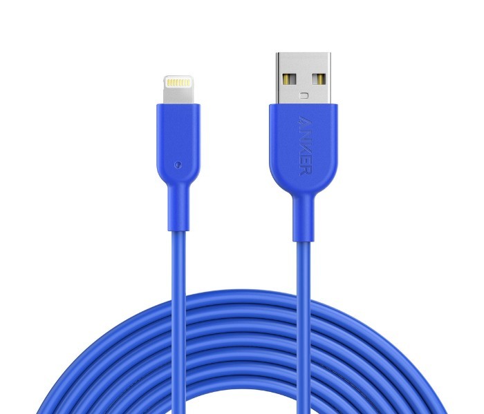 Anker A8434 Powerline II Lightning Cable 10 ft Blue - Zoom Image 5