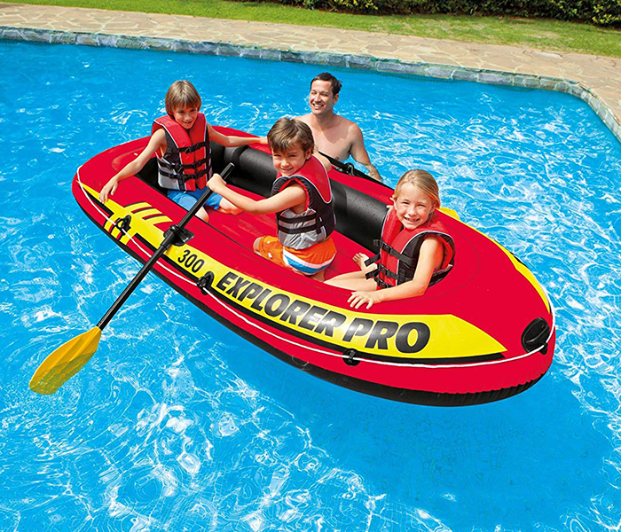 Intex ZX-58358 Explorer Pro 300 Swim Boat Set - Zoom Image 1