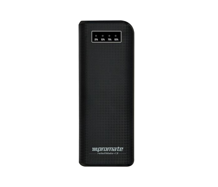 Promate ReliefMate-13 13200 mAh High Capacity Power Bank with Dual USB Port, Black - Zoom Image 7