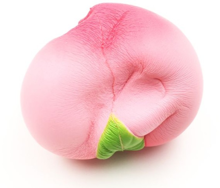  Squishy Peach fruit stress reliver toy UBS07 Pink - Zoom Image 2