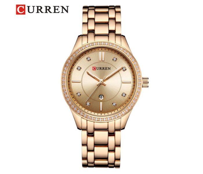 Curren 9010 Fashion Quartz Watch For Women Rose Gold - Zoom Image