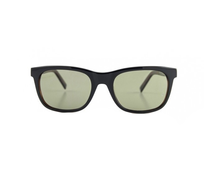 Mont Blanc MB 507S 01N Aviator Black & Havana Frame and Green Mirrored Sunglasses for Men - Zoom Image 2