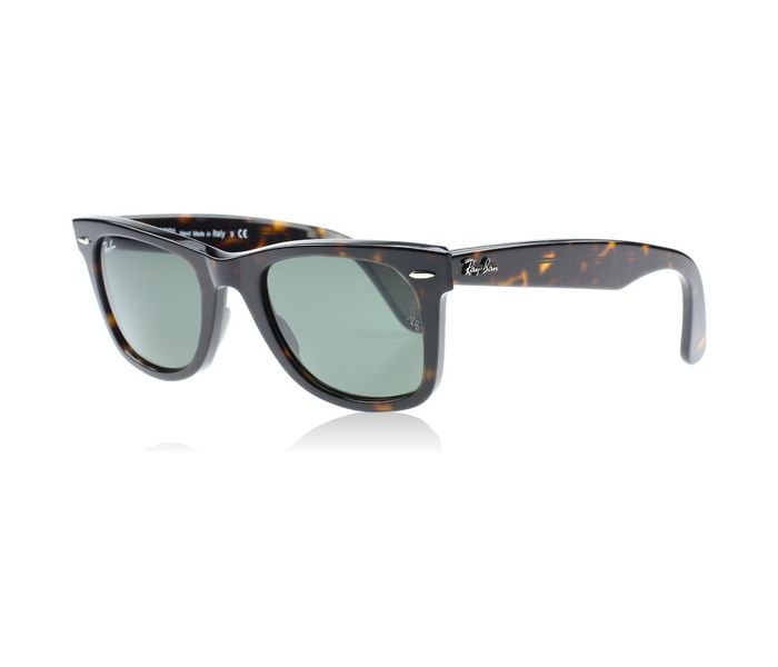 Ray-Ban RB2140/902/50 Wayfarer Brown Frame & Green Colour Mirrored Sunglasses for Unisex - Zoom Image