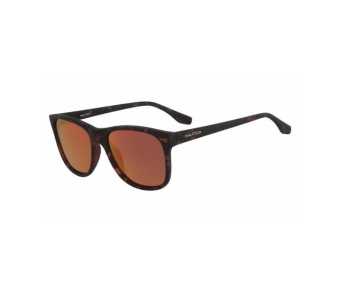 Nautica N3608SP 245 Round Havana Frame & Mirror Mirrored Sunglasses for Women - Zoom Image