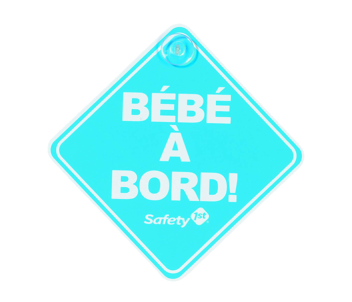 Safety 1st 33110045 Baby On Board Sign for Car - French, Blue - Zoom Image