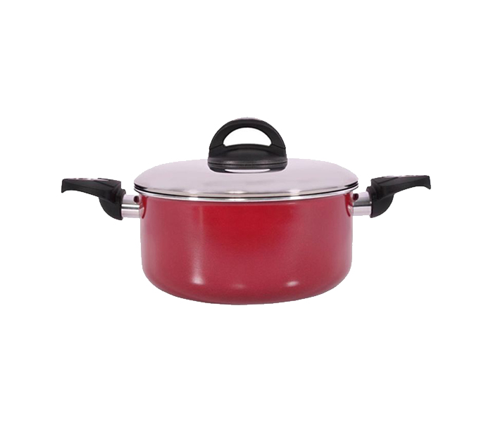 Royalford RF1250C20 20Cm Elegant Casserole with Lid - Red - Zoom Image 1