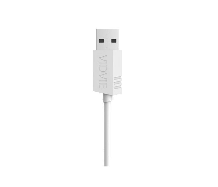 Vidvie CB-404 Data Cable for Apple iPhone - 1 Meter, White - Zoom Image 1