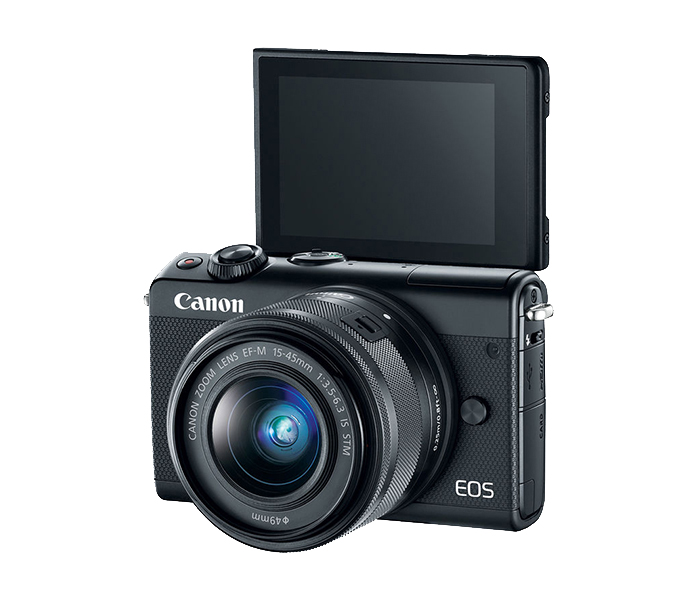 Canon EOS M100 24.2 MP Mirrorless Digital Camera with 15-45mm Lens - Black - Zoom Image 1