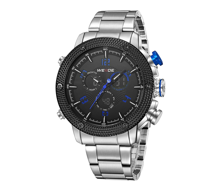 Weide WH-5206MB Analog and LCD Digital Watch Silver and Blue - Zoom Image 3