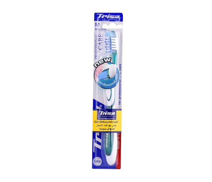 Trisa Professional Care Medium Toothbrush with Travel Cap - Zoom Image