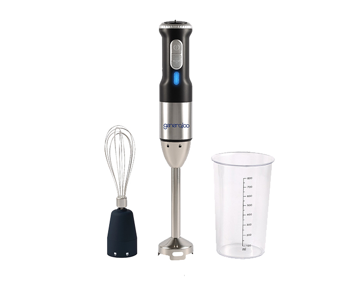 Generalco BK-HB01-10 100 Watts Rechargeable Hand Blender - Black & Silver - Zoom Image