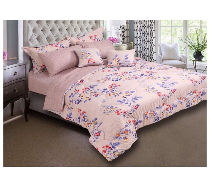 Home Concept Ar-043 Bed Printed Comforter Set - 8 Pcs - Zoom Image