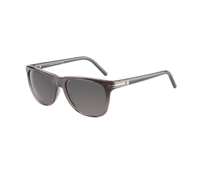 Mont Blanc MB 502S 20D Wayfarer Grey Frame & Smokey Grey Mirrored Sunglasses for Unisex - Zoom Image 1