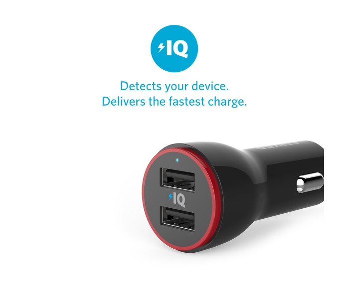 Anker B2310 PowerDrive 2 Ports and 3ft Lightning to USB Cable Car Charger Black - Zoom Image 4